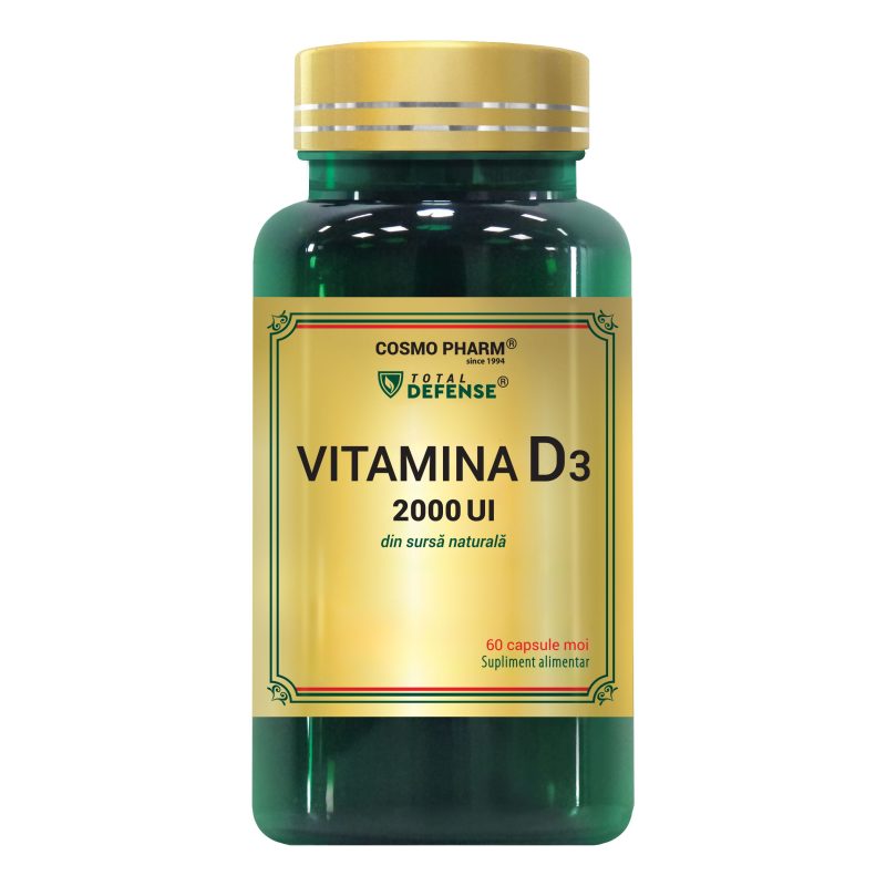VITAMIN D3 2000 UI supports the health of the osteoarticular system and teeth